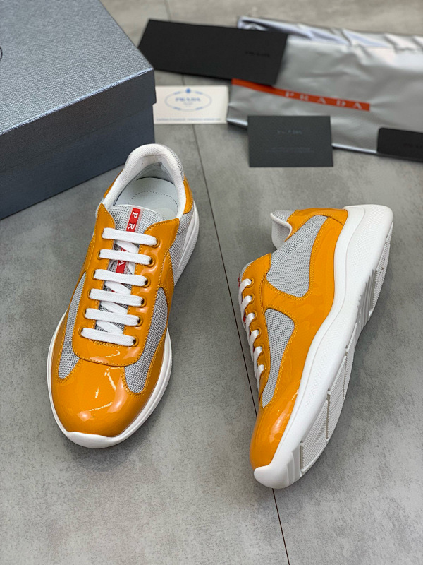 Prada Nylon and Leather Sneakers