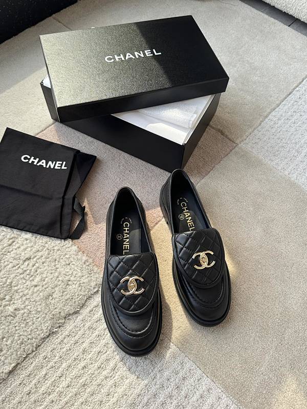 Chanel Quilted Loafers