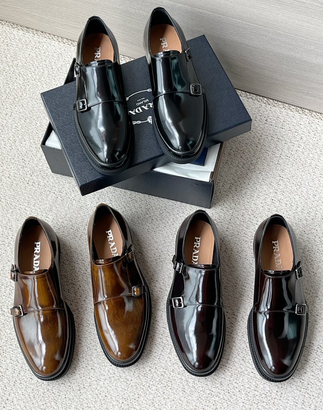 Prada Monolith Leather Loafers