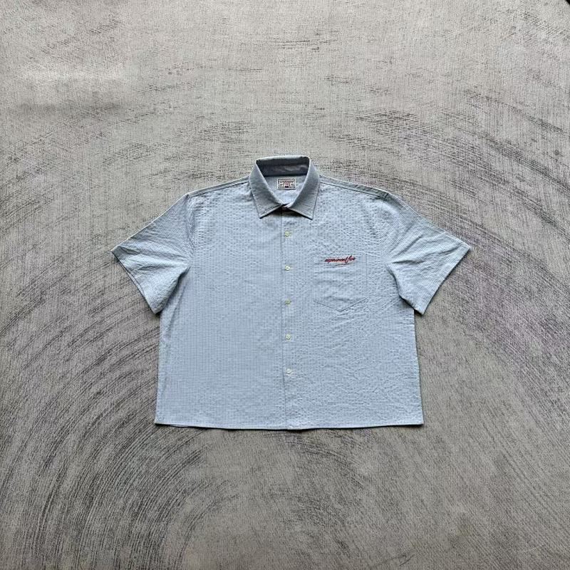 Ex*eriment 5 plaid shirts blue