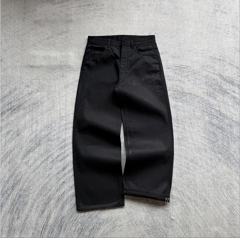 C*le ivy raw selvedge black denim