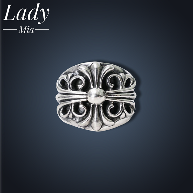 💰($55≈390CNY)C*hrome Hearts Watcher Wide Ring Item ID:S00106