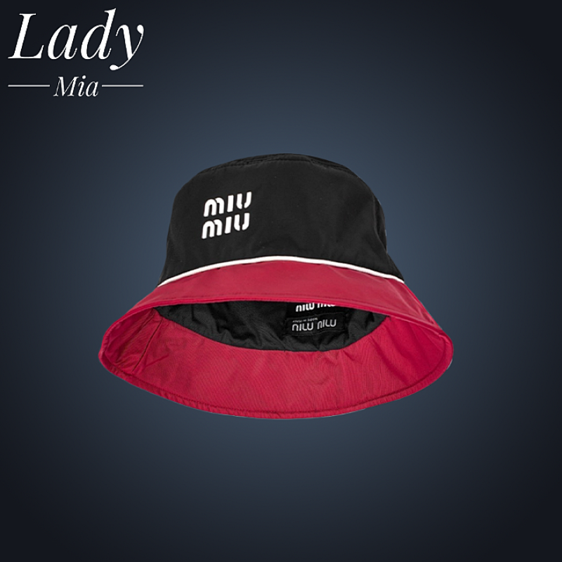💰($34≈240CNY)Miu two-tone bucket hat: a fashion statement Item ID:M00026