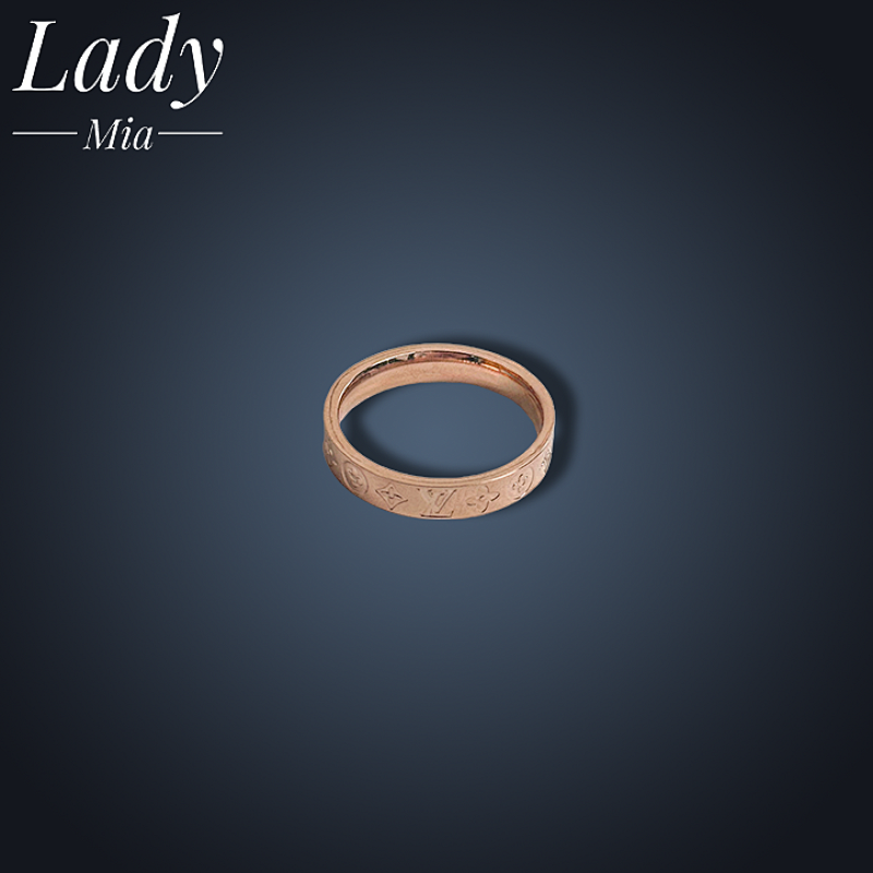 💰($21≈150CNY) Ring Pattern Ring Rose Gold Item ID:S00266