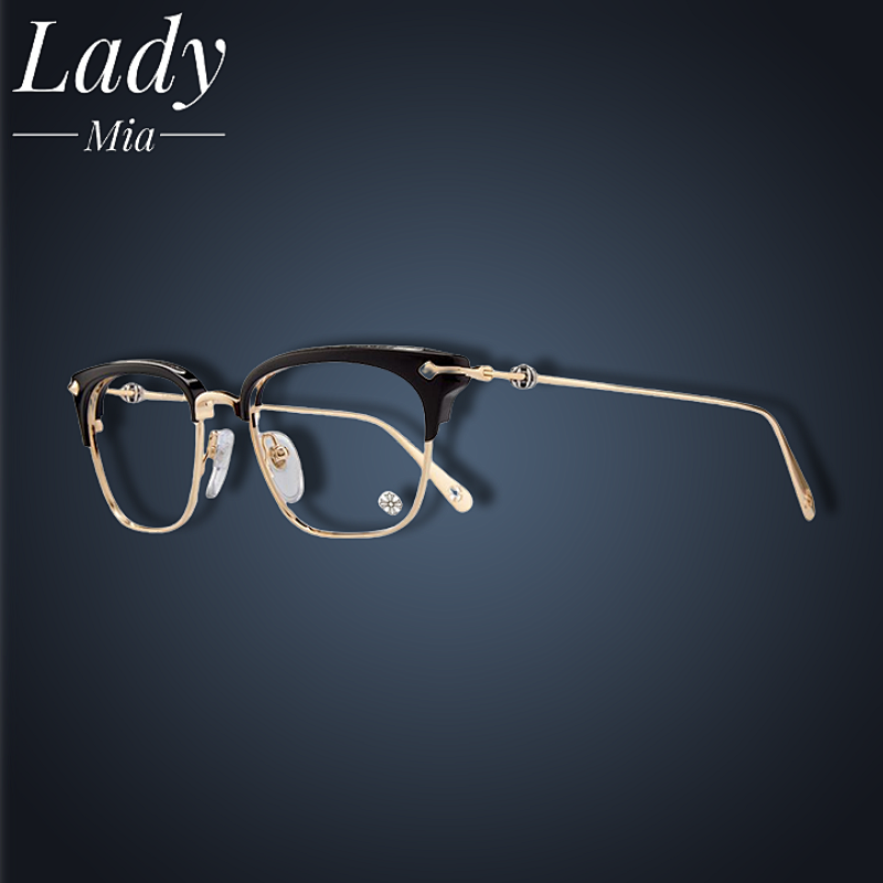 💰($58≈410CNY)Kroos Heart Cross Flower Glasses Gold Item ID:G00008