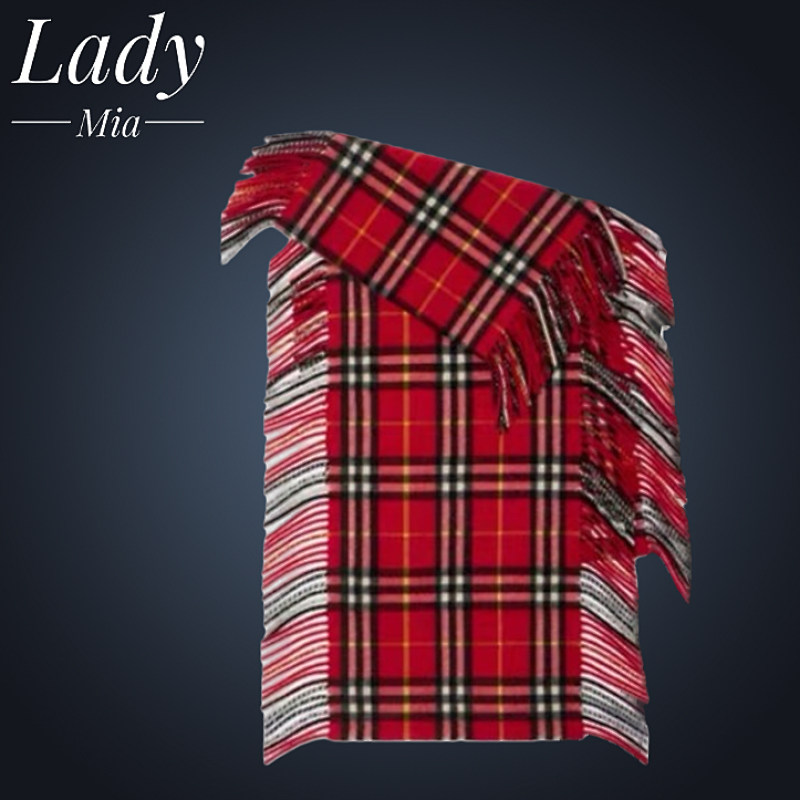 💰($42≈300CNY)plaid tassel scarf Item ID:W00084-V