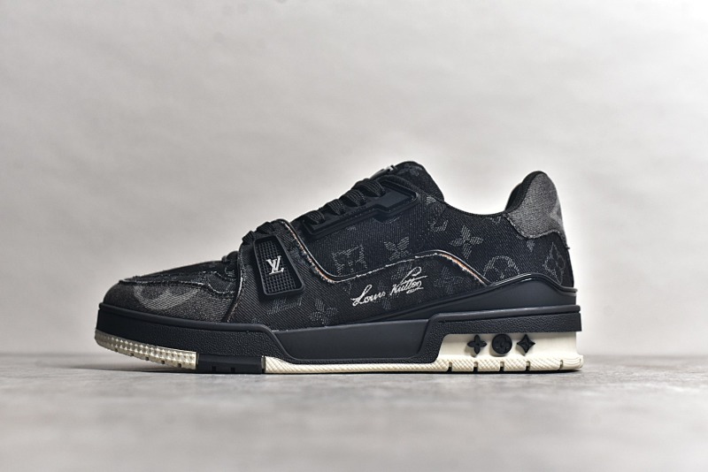 Louis Vuitton Black Denim Sneaker