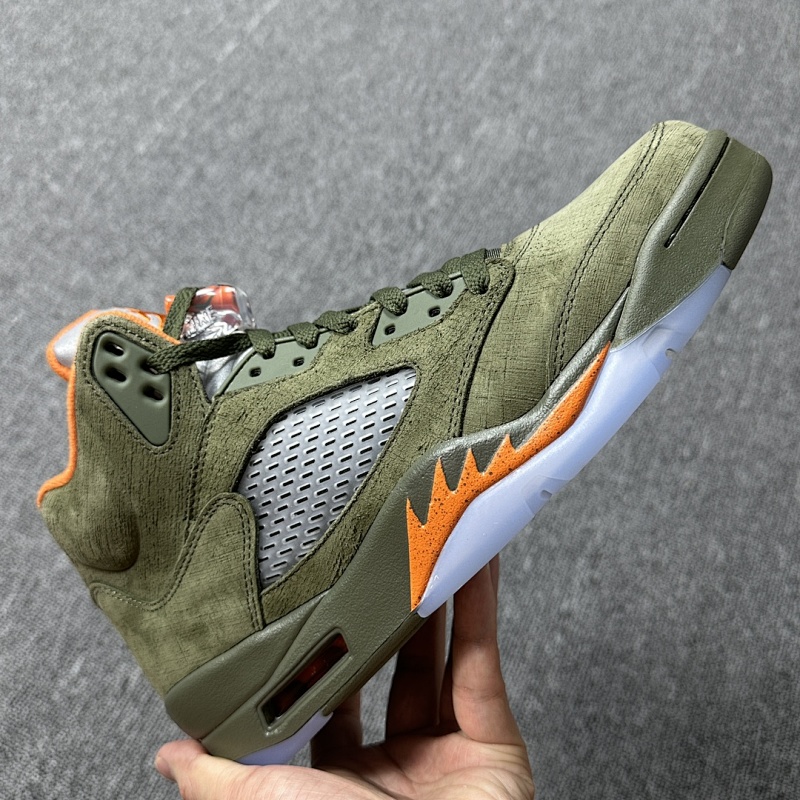 Air Jordan 5 Army Green