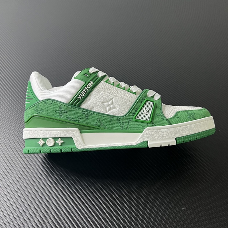 Louis Vuitton Trainer Green Denim