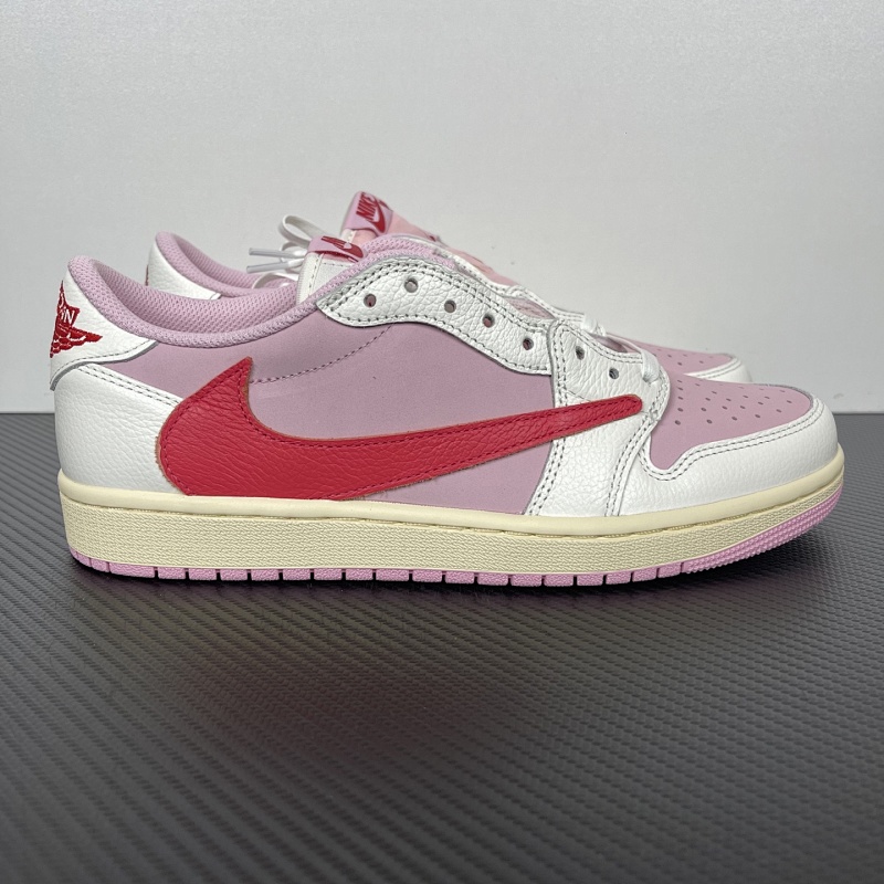 JORDAN AJ1 Low White Red Pink