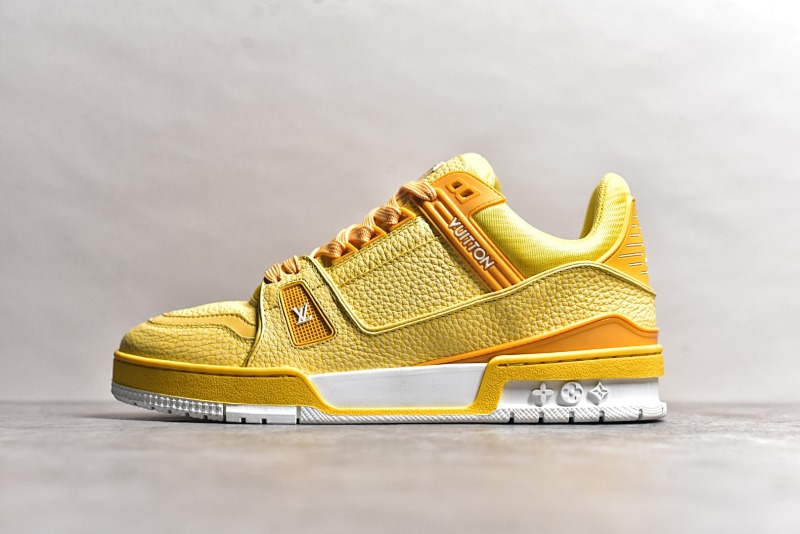 Louis Vuitton Yellow Logo Sneakers