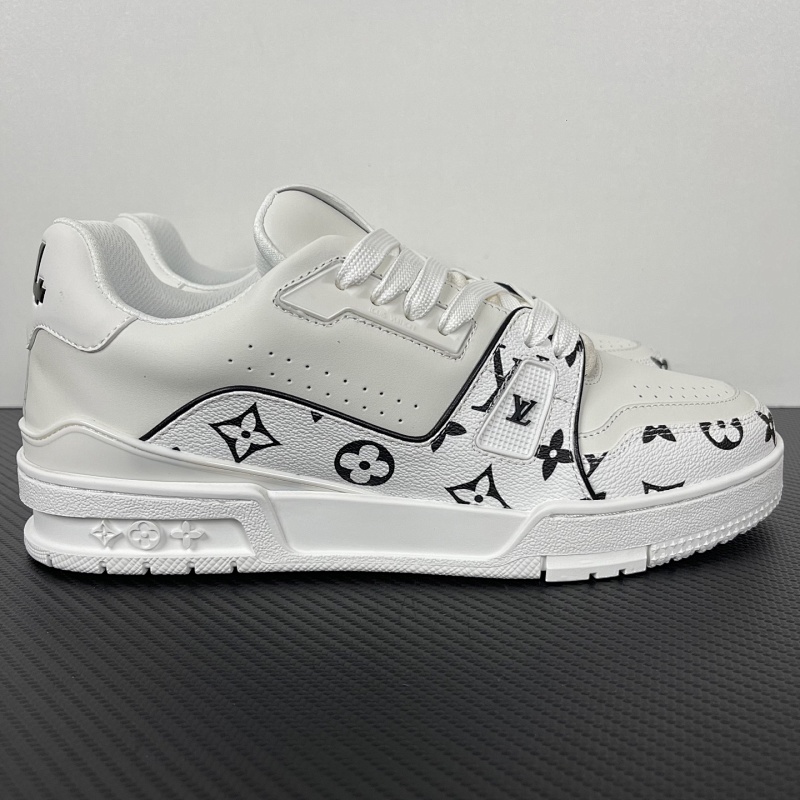 LOUIS VUITTON LV Trainer 白黑花