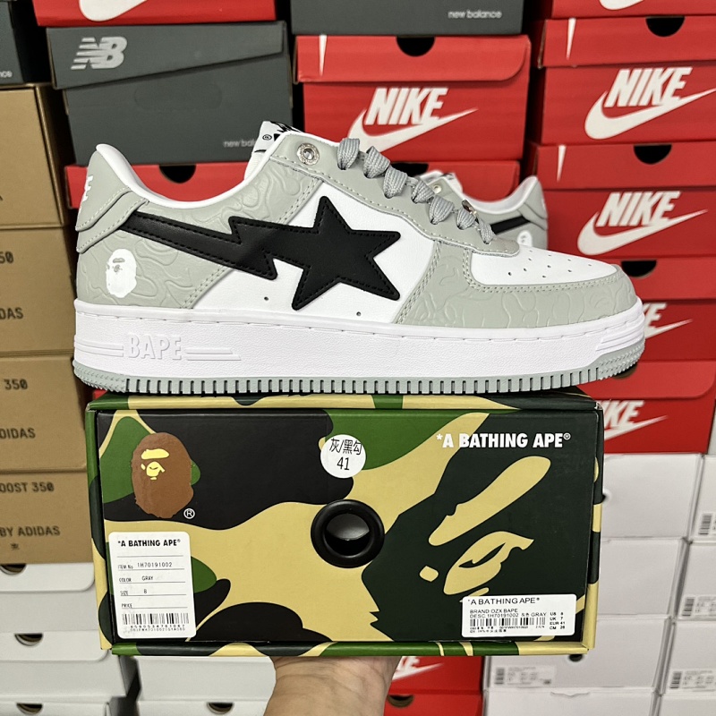 Bape Sta Grey Black
