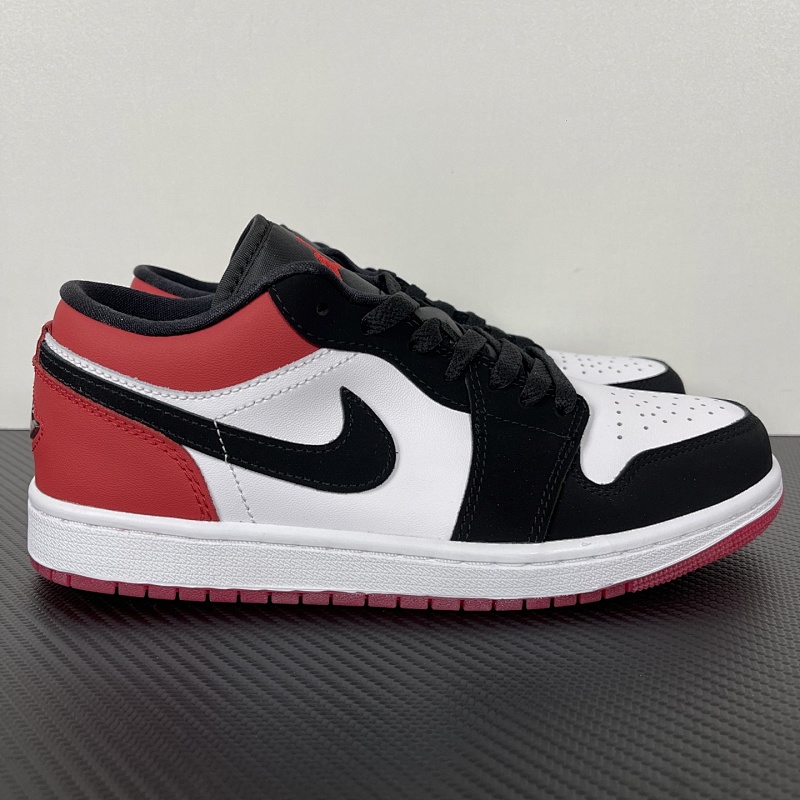JORDAN AJ1 Low Black/Red