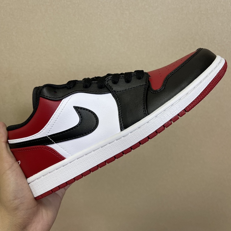JORDAN AJ1 Low OG 'Black/Red Toe'