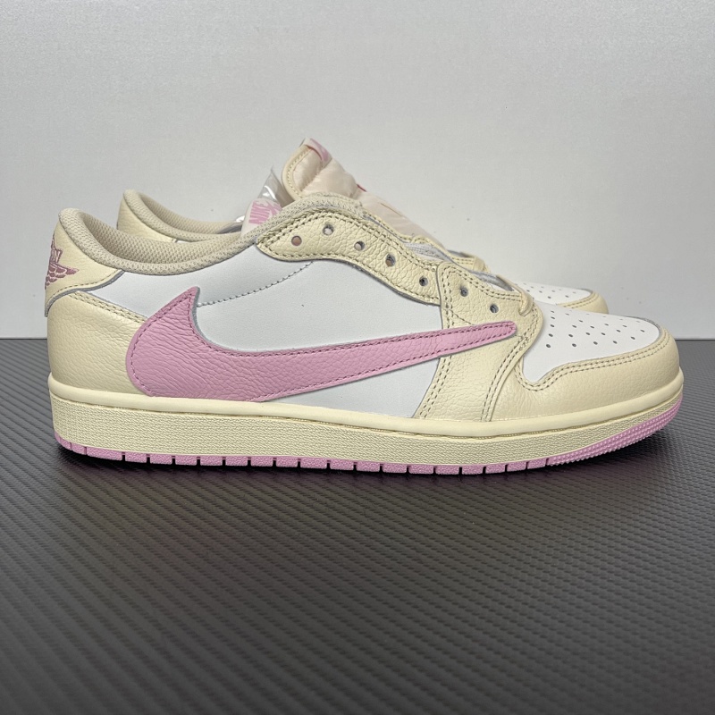 JORDAN AJ1低帮白黄粉倒钩
