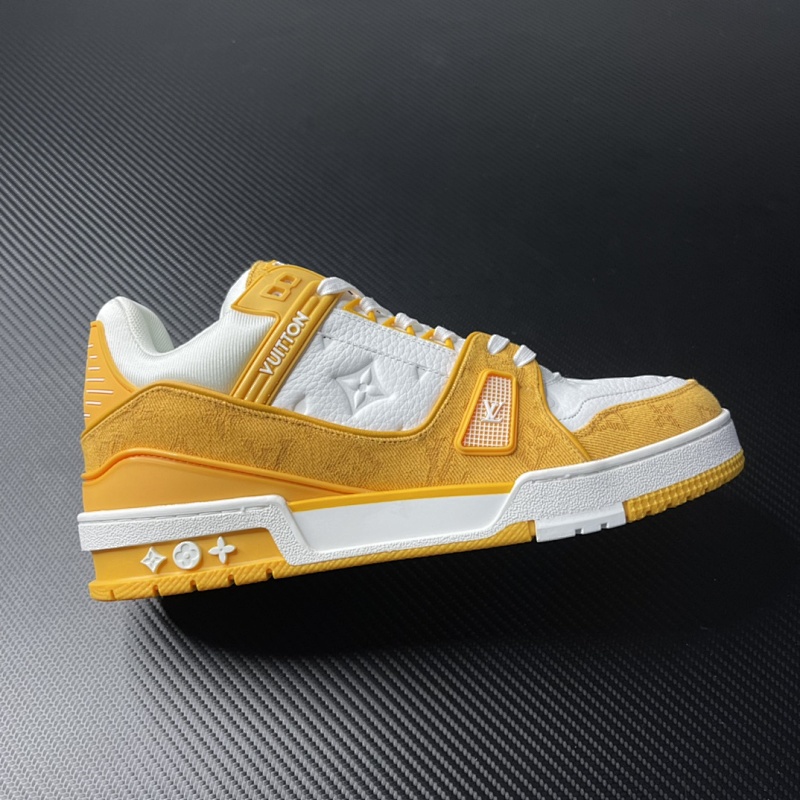 Louis Vuitton Trainer Yellow Denim