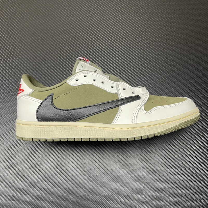 JORDAN AJ1 Inverted Hook Low Cut Beige
