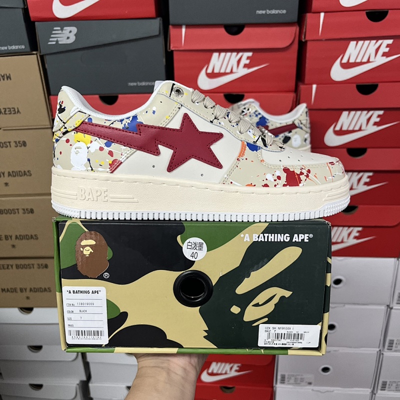 Bape Sta White Splatter