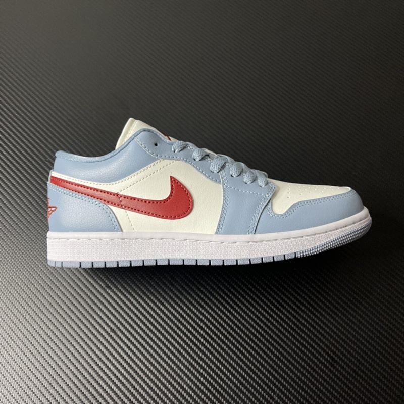 JORDAN AJ1 Low Blue and White