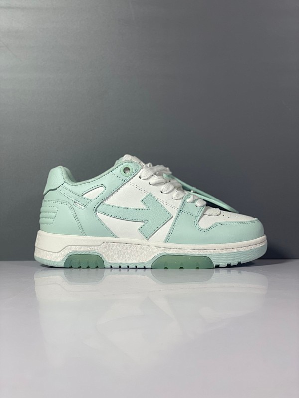 Off White Arrow Shoes Light Green White