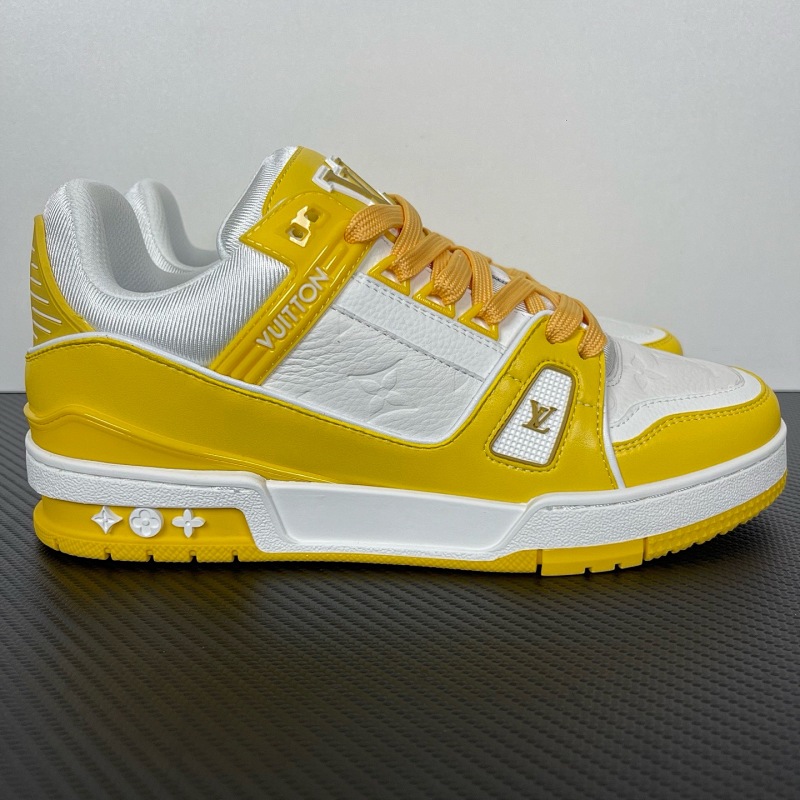 LOUIS VUITTON LV Trainer Low White Yellow