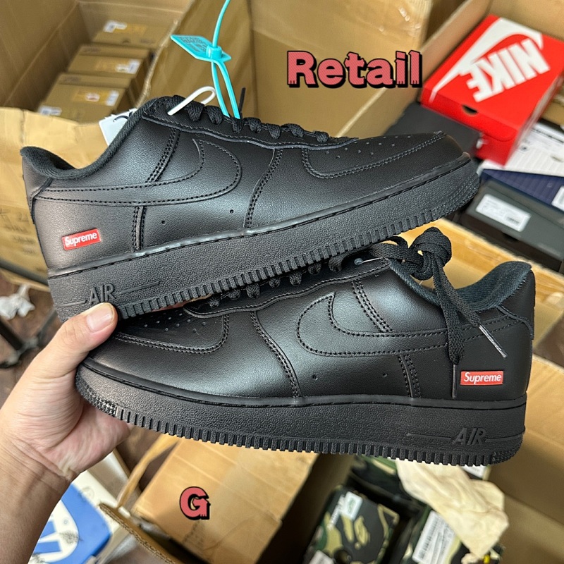 Supreme x Nike Air Force 1 Low Black Red