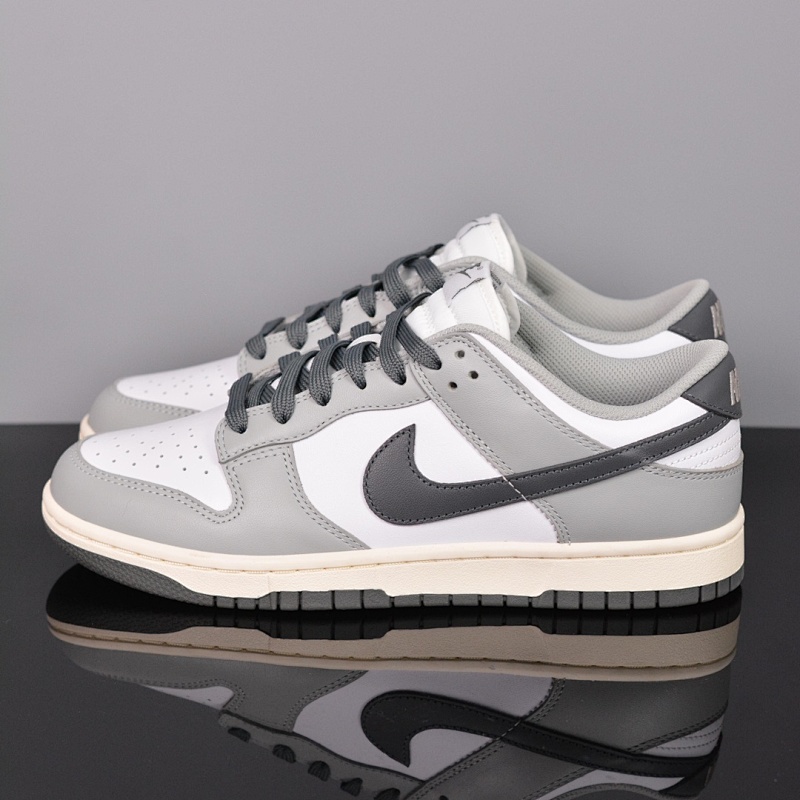 NIKE Dunk Low White Grey Black