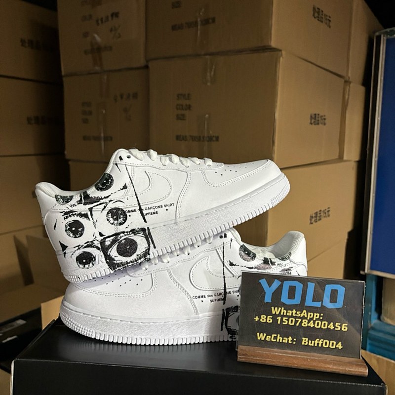 NIKE CDG x Supreme x Air Force 1