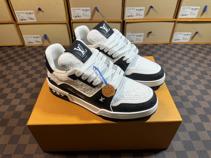 LOUIS VUITTON 1V Trainer Black All-Over Monogram