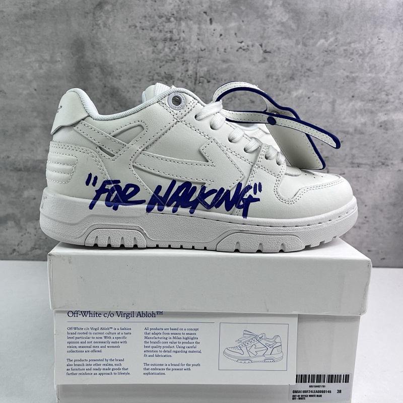 OFF WHITE Out Of Office White Blue Graffiti